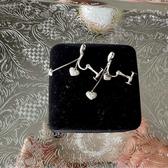 SOLD Diamond pavé earrings K18 white Gold - Picture 4 of 9